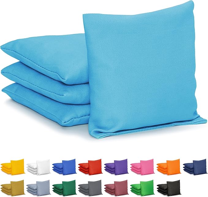 GoSports Classic Cornhole Bean Bags Set of 4-16 Colors Available - Regulation All Weather, Mix and Match