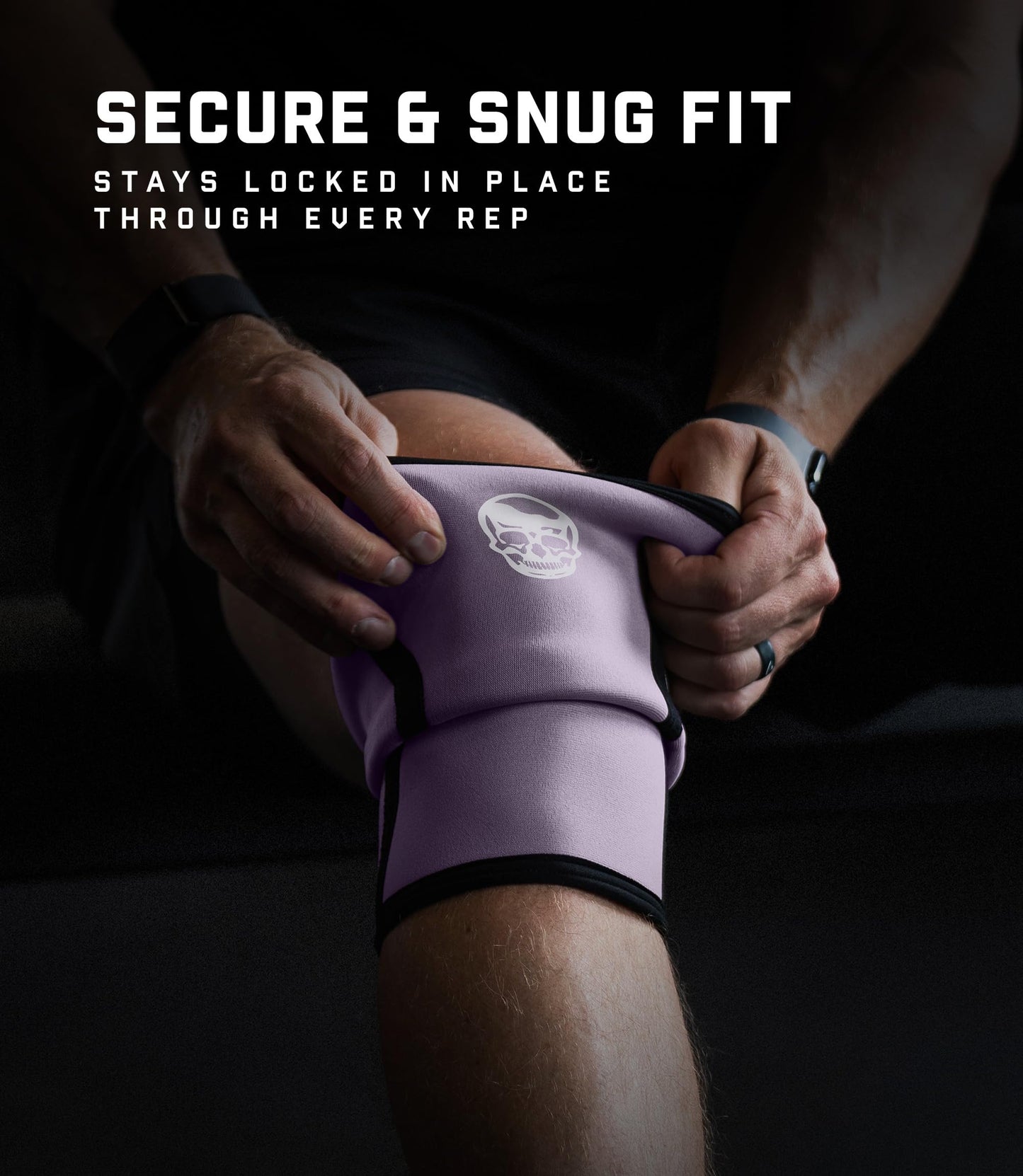 Gymreapers 5MM Knee Sleeves for Weightlifting, Squats, Powerlifting, and Functional Training – Compression Knee Support for Men & Women – Joint Protection & Recovery – Pair (Lilac, Medium)