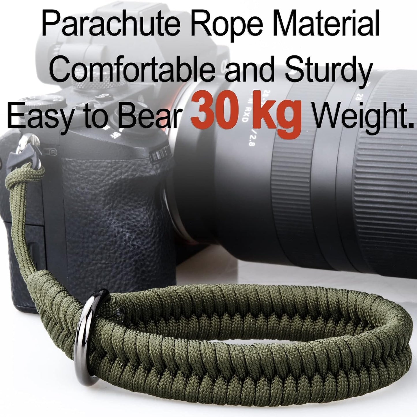 AQAREA Quick Release Wrist Strap for DSLR and Mirrorless Cameras - Green