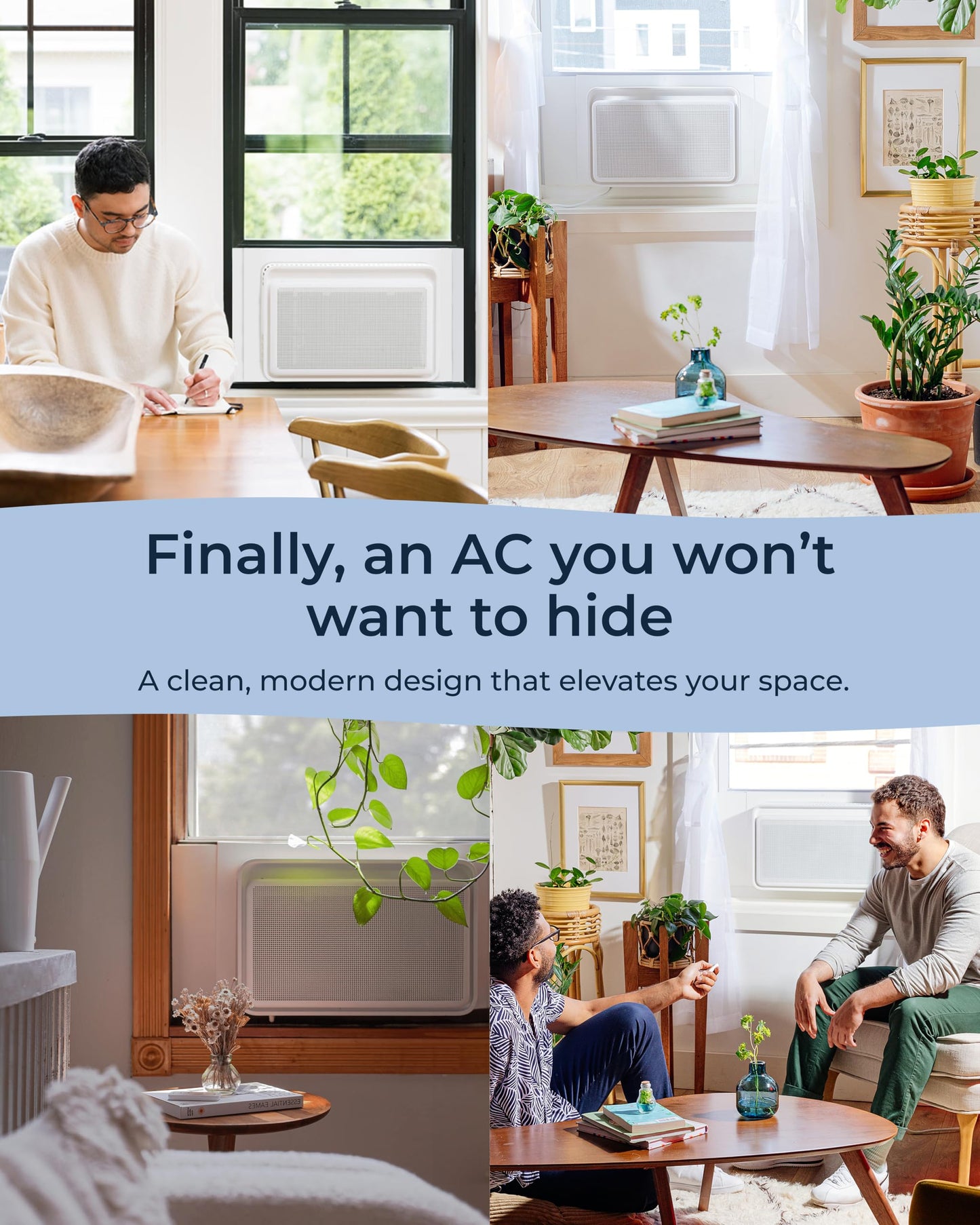 Windmill Window Air Conditioner - Quiet & Smart, Easy Install, Voice-Enabled, Remote & App Control AC Unit - 6,000 BTU