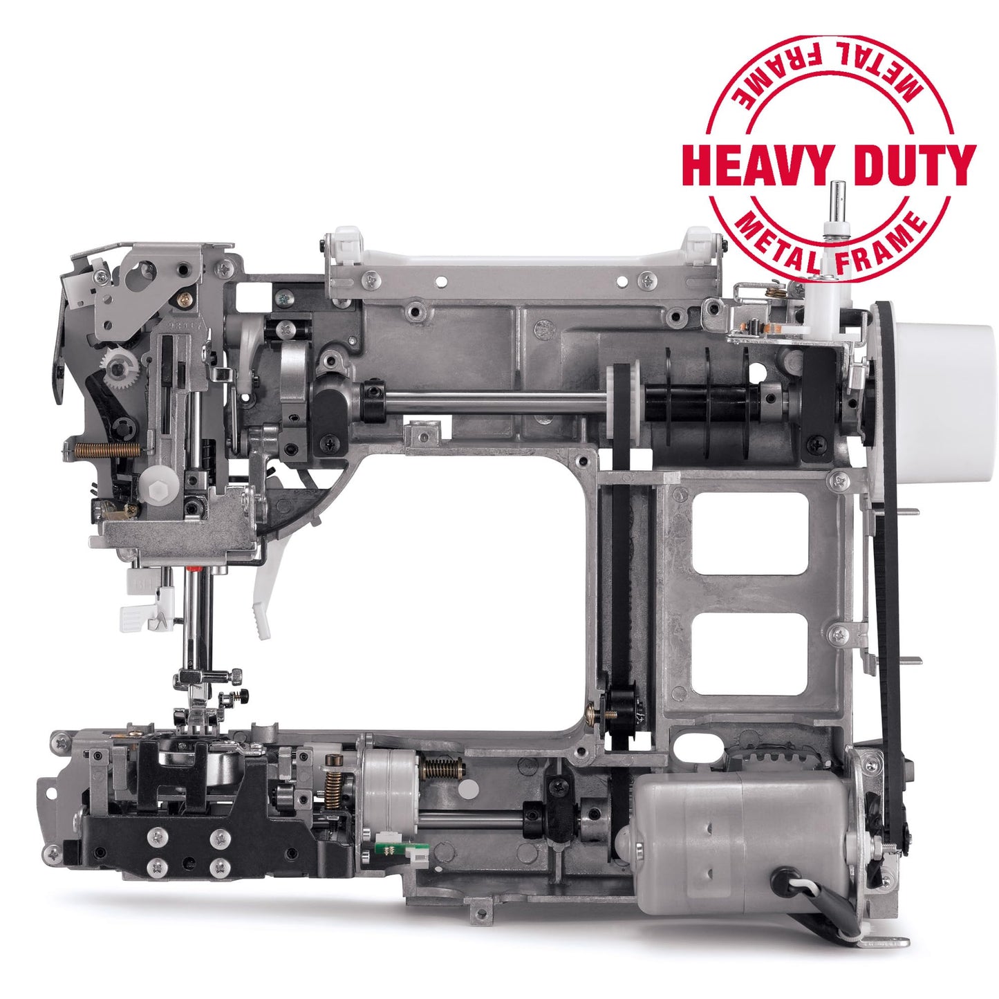 SINGER® Heavy Duty 4452 (Grey) High Speed Sewing Machine + Accessories | 32 Built-In Stitches Deliver 110 Stitch Applications | 50% More Power for Thick Fabrics, 1100 Stitches/Min, 1-Step Buttonhole