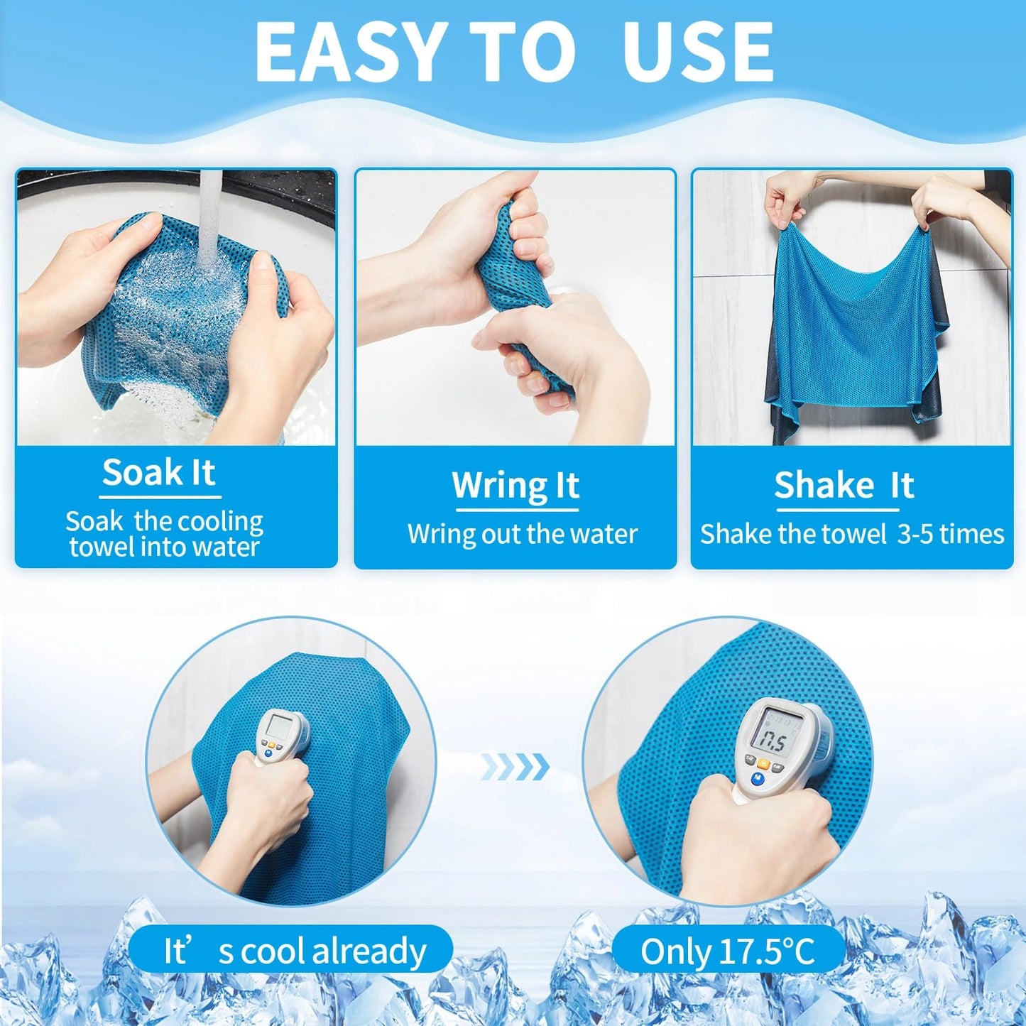 Honoson 70 Pcs Cooling Towel Bulk - Neck & Face Cool Chilly Towels Microfiber Breathable Sport Sweat Rag for Gym, Yoga, Travel, Camping, Running, Outdoor (Multicolor)