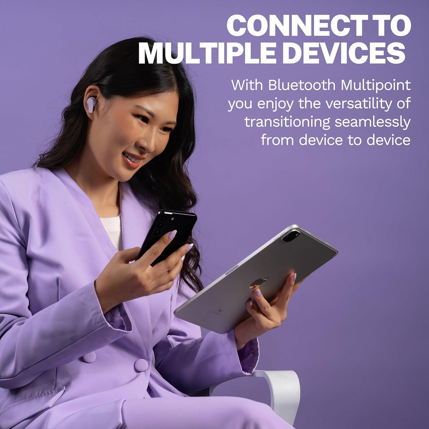 26+ JLab Go Pods ANC True Wireless Bluetooth Earbuds & Charging Case, Hybrid Active Noise canceling + Be Aware for Safe