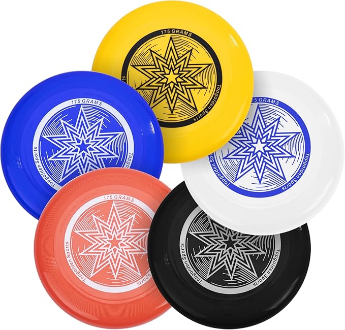 Eastgoing Outdoor Flying Disc 175 Gram, 10.75 Inch Sport Disc ，Loads of Colors Available, Suitable for Competitions, Team Flying Disc for Beach, Park, Pet, Camping and More,