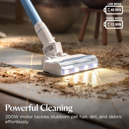 Bissell PowerClean Cordless Vacuum - 200W Self-Standing Design with Tangle-Free Brush Roll & Bright Headlights