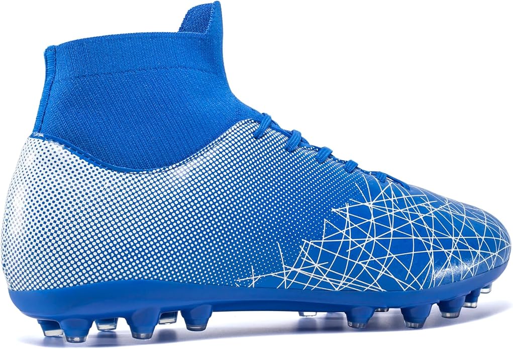 Kids Soccer Cleats High Top Training Youth Football Cleats, Boys Girls Athletic Outdoor