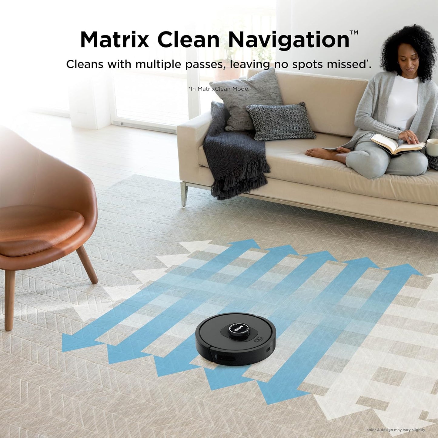 Shark AV2501S AI Ultra Robot Vacuum - Matrix Clean & Home Mapping | 30-Day HEPA Bagless Self-Empty Base, Dark Grey