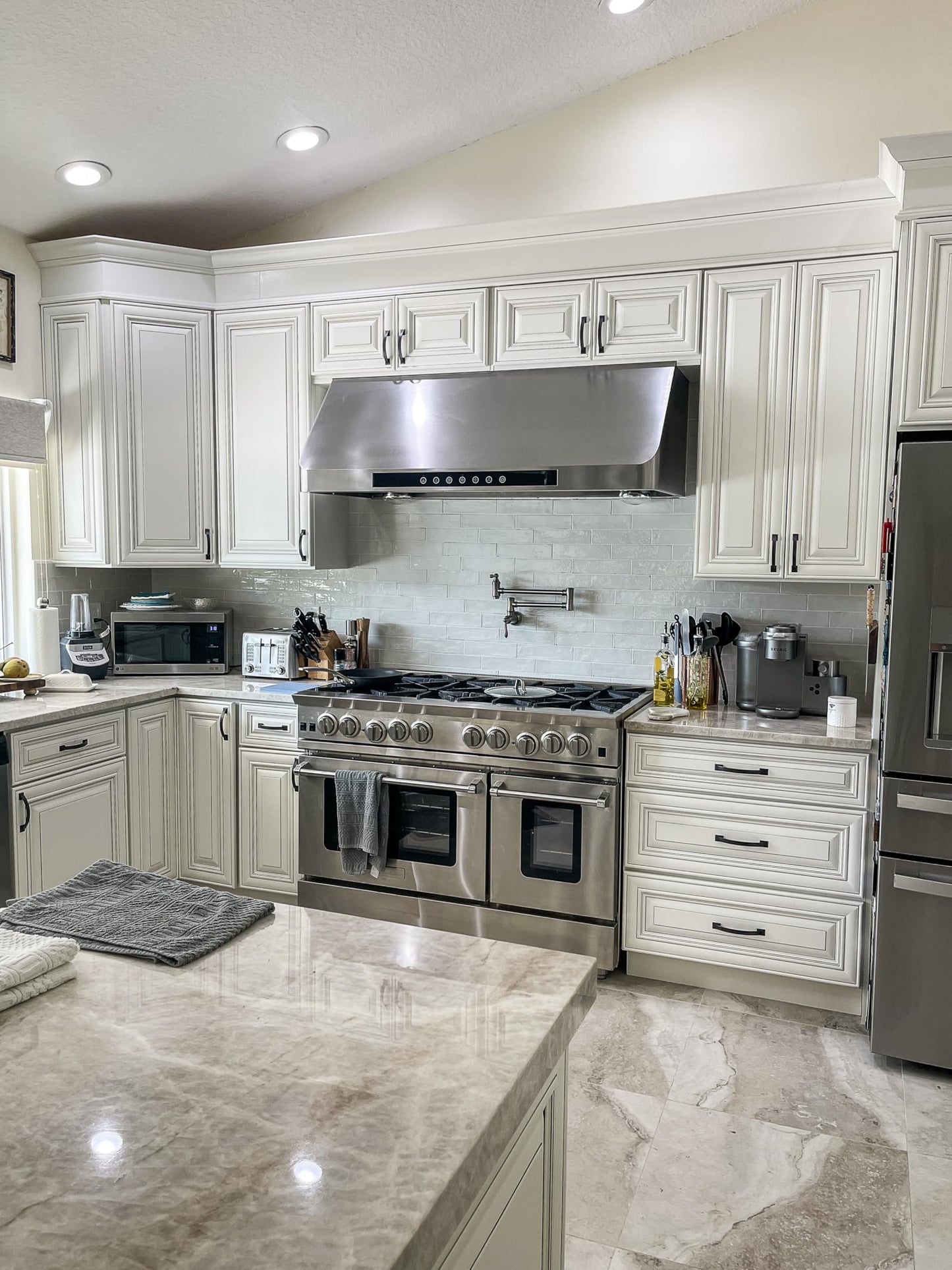 PROLINE 30-Inch Under-Cabinet Range Hood, Ducted, 1000 CFM, Stainless Steel, LED Lights, LCD Touch Control, ULTRA-QUIET Blower Motor, 4 Speed, 3-Year Warranty, PLJW 101.30