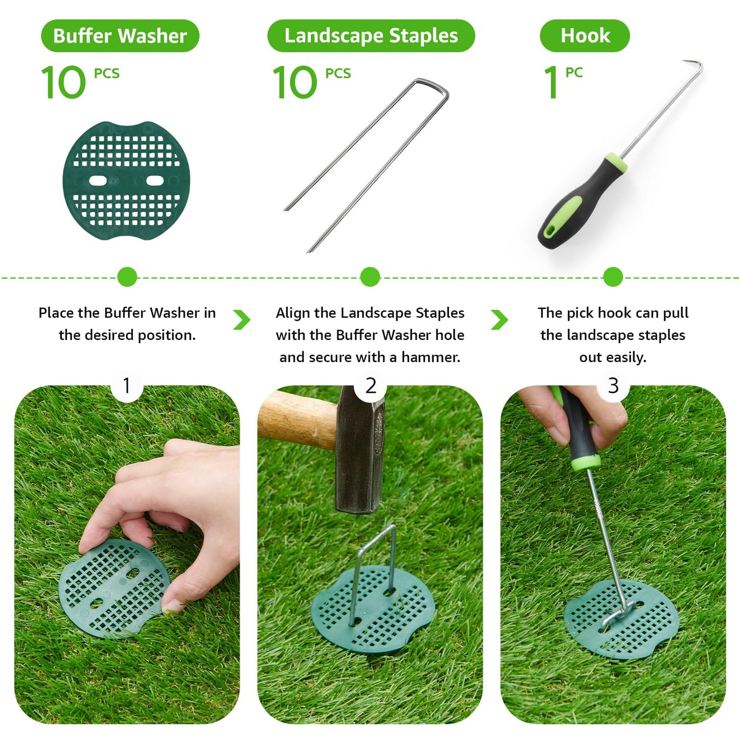 Oiyeefo Artificial Turf Grass Outdoor: Grass Pad for Dogs Indoor Potty Training, Replacement Turf Rug for Patio Balcony Apartment Landscape Decoration, Easy to Clean with Drainage Holes(3.0x5.0ft)