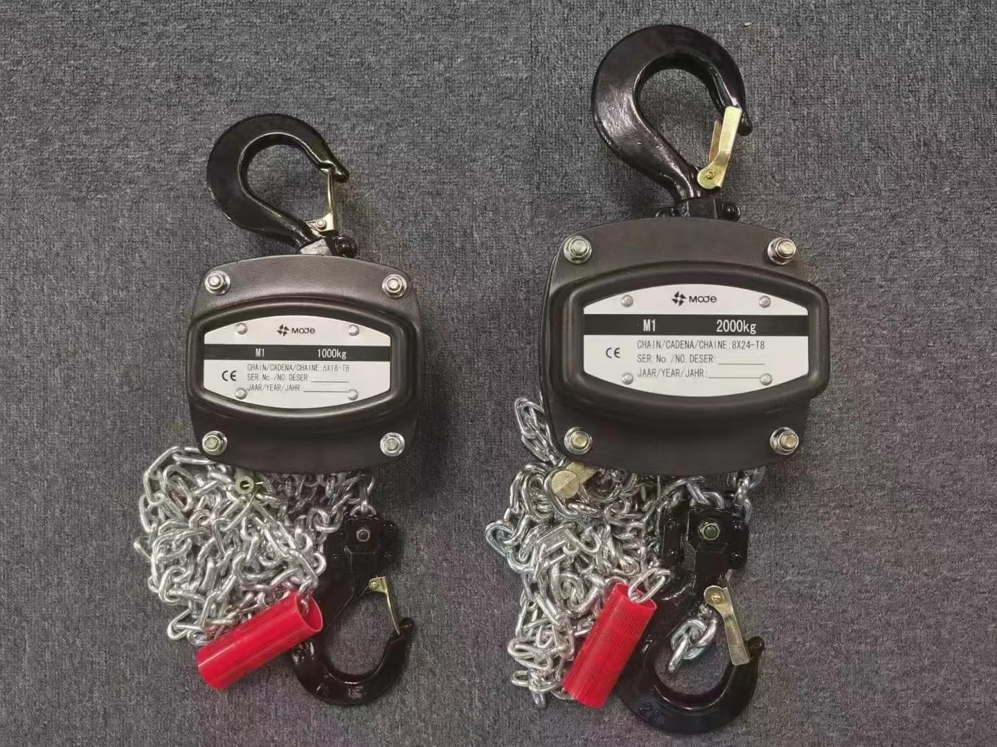 Mode Manual Hand Lifting Chain Block Hoist 2 Pieces 1TON 2200LBS Capacity with 30ft. Chain¡