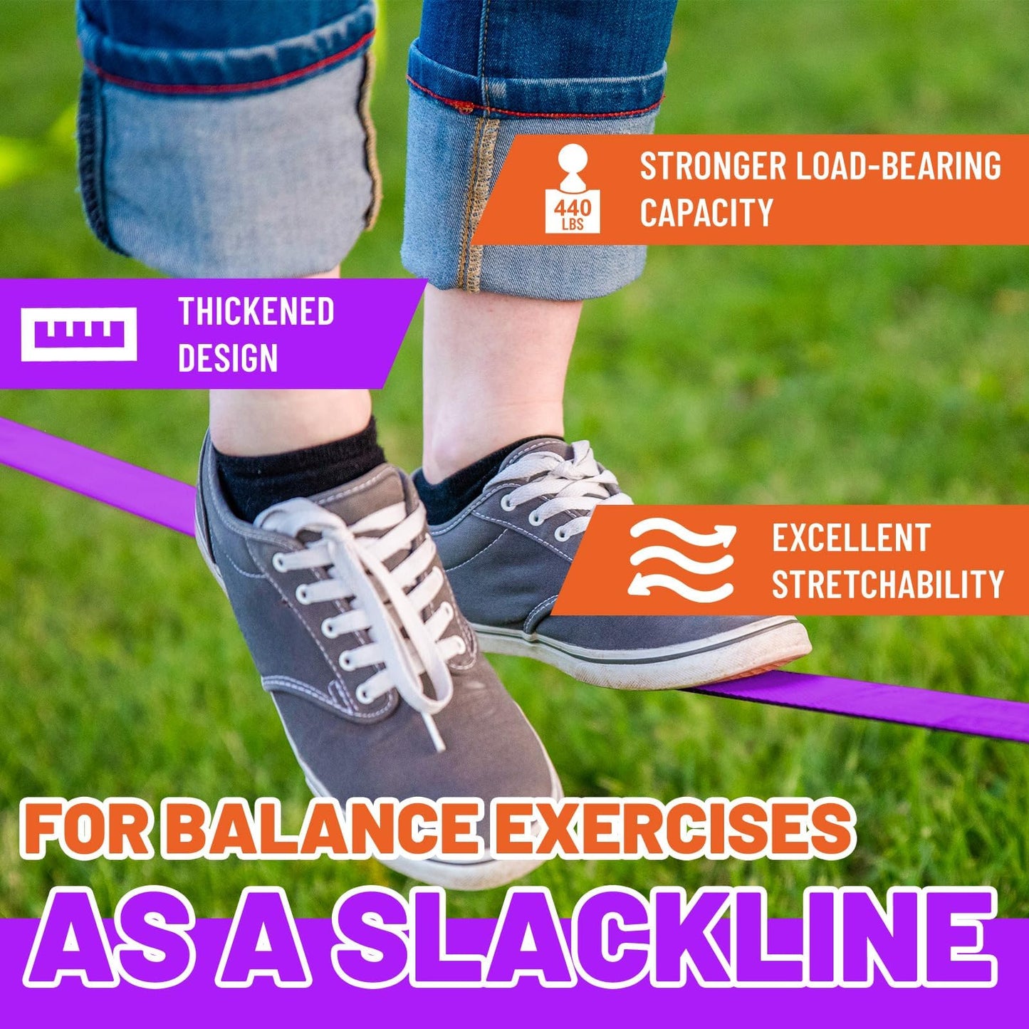 AOBOTE Ninja Warrior Obstacle Course for Kids-Slackline 52ft with 9 Accessries,Awing Seat,Climbing Net,Monkey Bar -Obstacle Course Outdoor-Playset Equipment for Girls & Boys