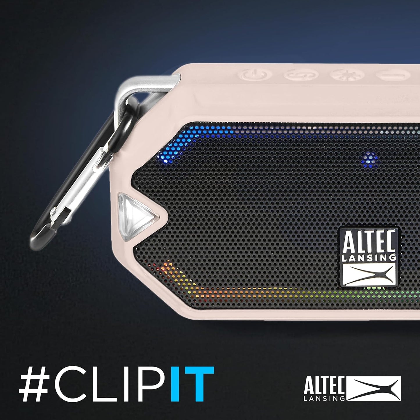 Altec Lansing IP67 6 - HydraMini Wireless Bluetooth Speaker, Waterproof USB C Rechargeable Battery with Hours Playtime