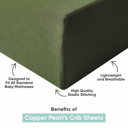 Copper Pearl Premium Knit Baby Crib Sheets: Breathable and Soft, Fitted Crib Sheets for Standard Baby Mattresses, Wizarding World