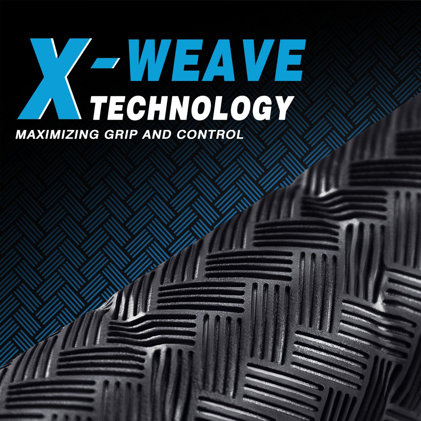 CHAMPKEY X-WEAVE Rubber Golf Grips 13 Pack with Full Repair Kits - Medium Lower Hand Golf Club Grips - Enhanced Grip and Traction Golf Grips for Men and Women(Black,Midsize)