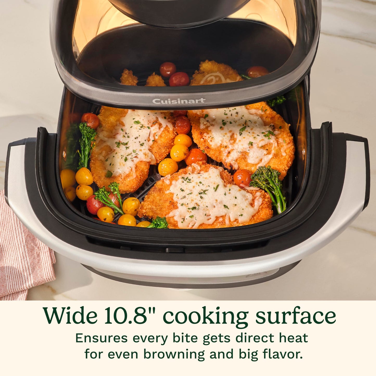 Cuisinart ClearView Large 9-Quart Basket Air Fryer with ClearView Window, Digital Control Panel, 5 Functions, 3 Air Fry Presets, 2 Custom Presets, Easy Clean, PFAS-Free, 3 -Year Warranty, AFC-9