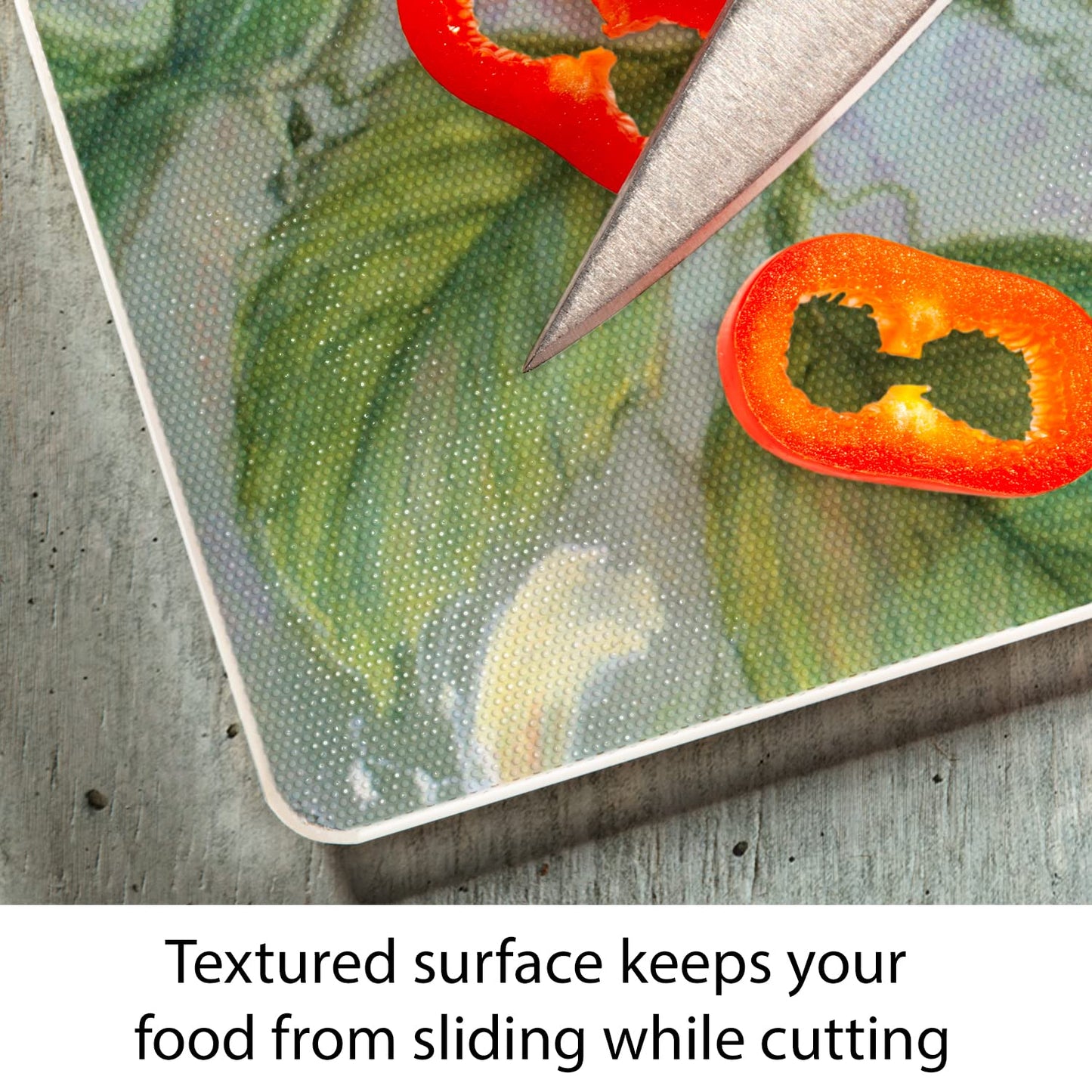 Ruby Hummingbird Natures Gift of Feathers Tempered Glass Large Cutting Board by Highland Graphics