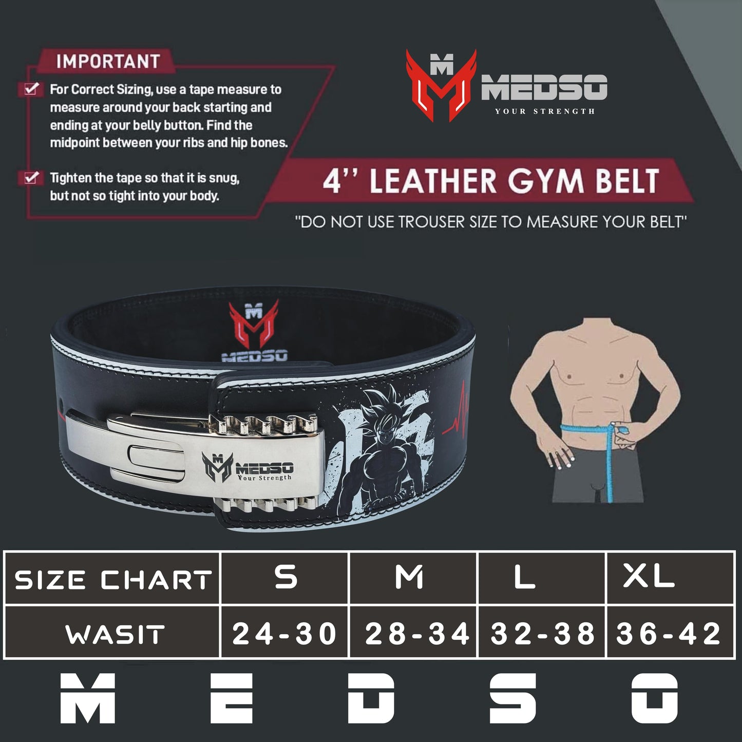 Advanced Weightlifting Belt with Ultra-Fast Locking Lever Buckle,10 MM for Powerlifting, Squat, Deadlifts, Bodybuilding,Lifting Support gym belt for Men Women (A2, Small)