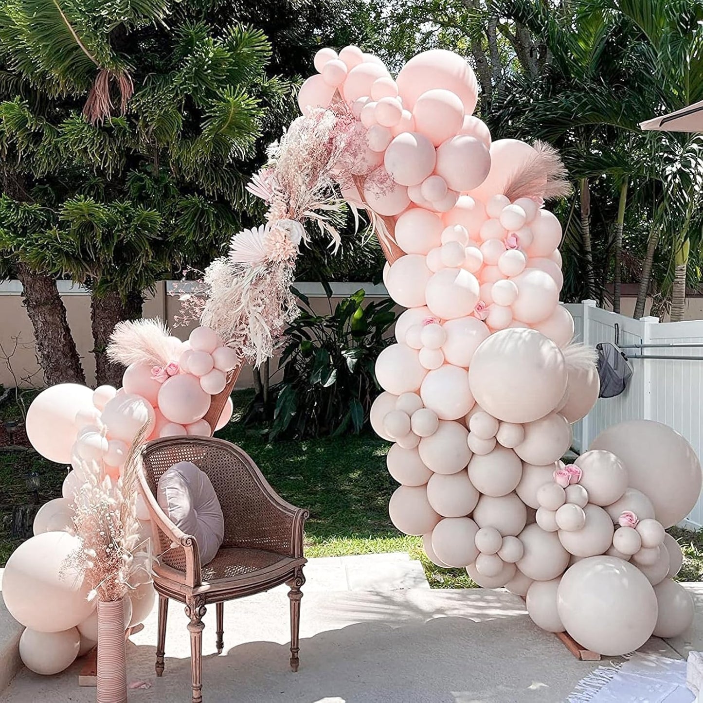 PartyWoo Beige Balloons - 101pcs 12 Inch Boho Cream & Ivory Latex for Weddings & Celebrations