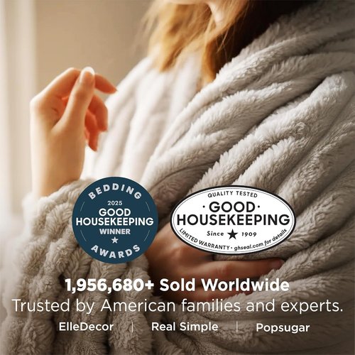 Bedsure GentleSoft Blanket - Cozy California King Size Throw in Beige, 102x96 Inches for Ultimate Comfort
