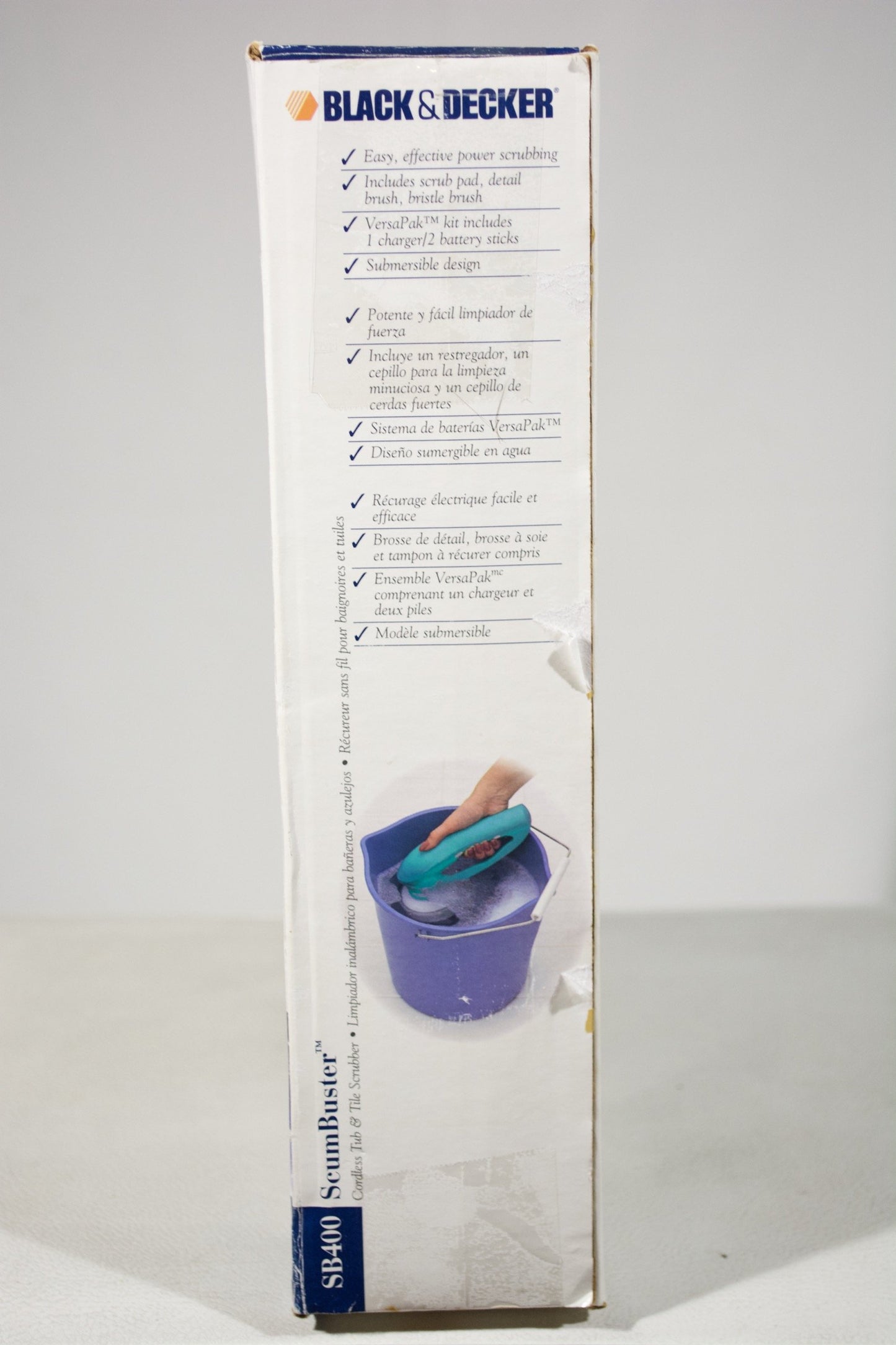 Black & Decker, ScumBuster Cordless Wet Scrubber, Model SB400