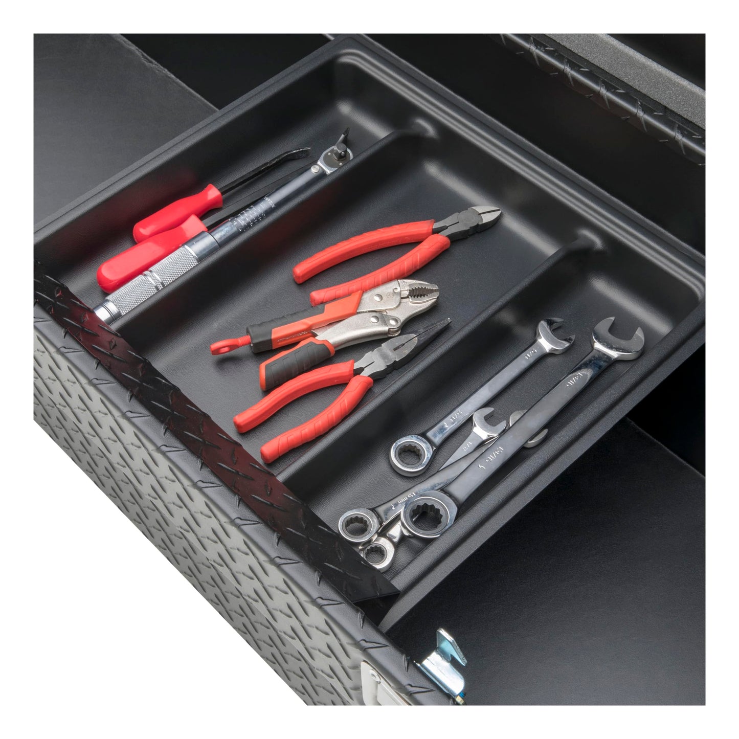 UWS EC10513 69-Inch Matte Black Heavy-Wall Aluminum Truck Tool Box, RigidCore Lid