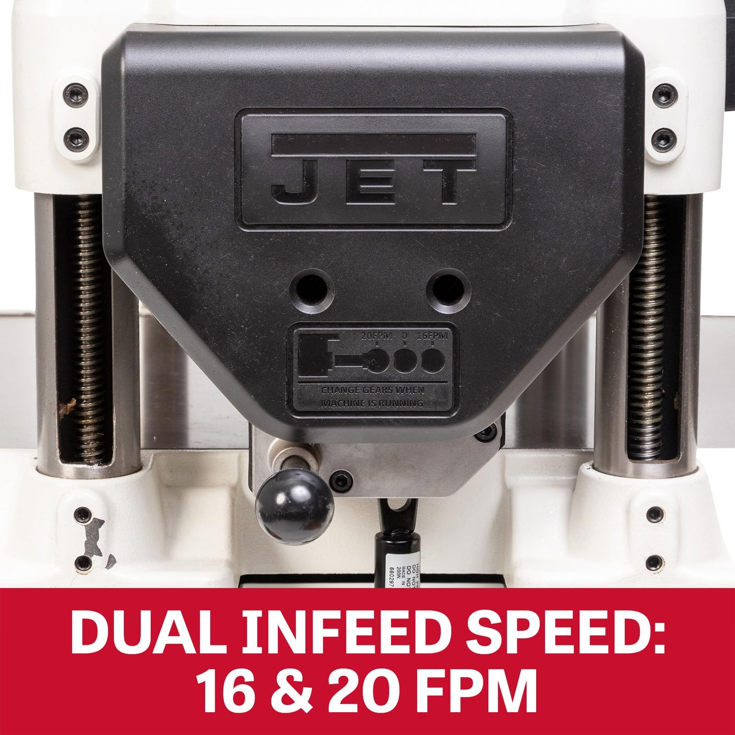 JET 15-Inch Planer, Straight Knife Cutterhead, 3 HP, 230V 1Ph (JWP-15B)