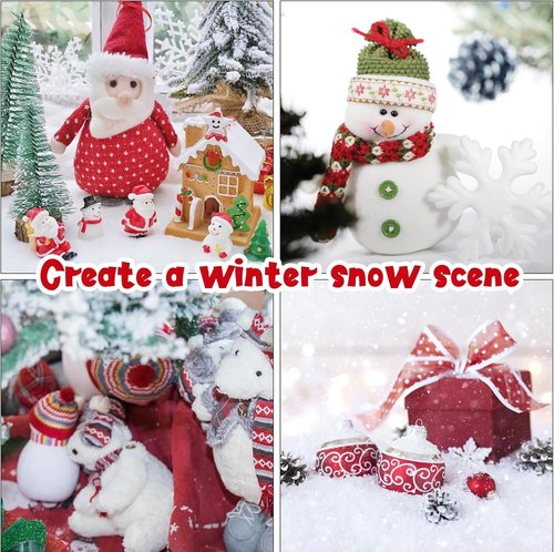 Instant Snow | Fake Snow Powder - Create 6-8 Gallons of Artificial Snow for Winter Decor & Crafts
