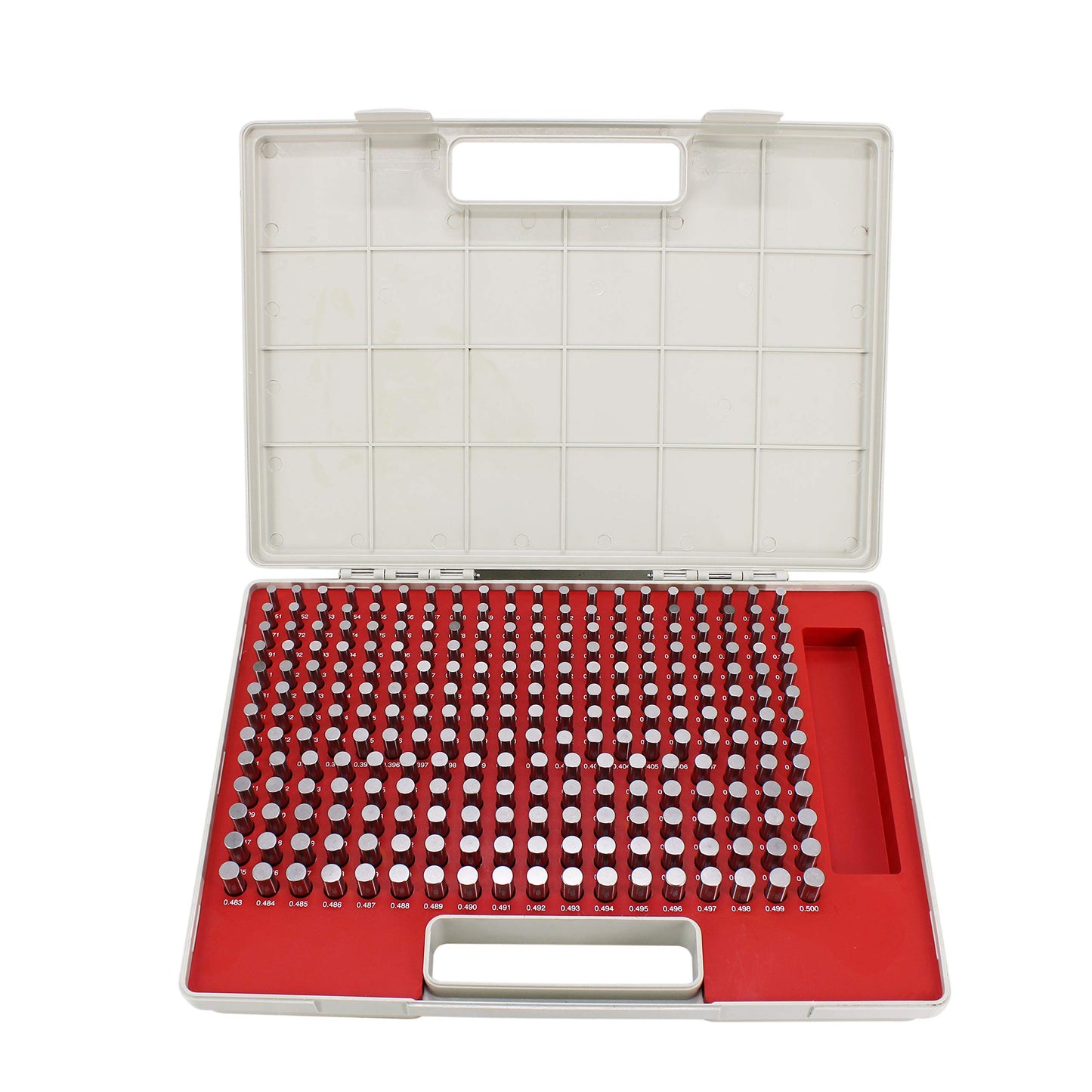 TEXALAN(R) Plus Pin Gage Set with Storage Case Steel for Measuring Holes 250pcs 0.251"-0.500" M2