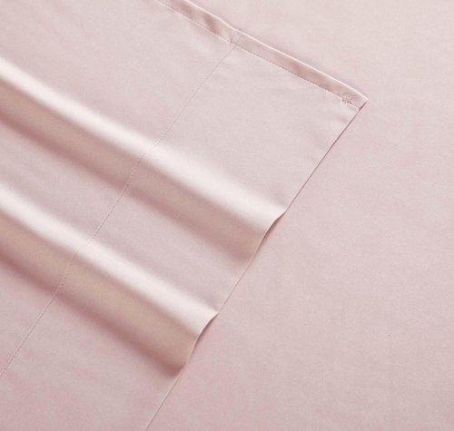 My World Kids Solid Blush Twin Sheet Set