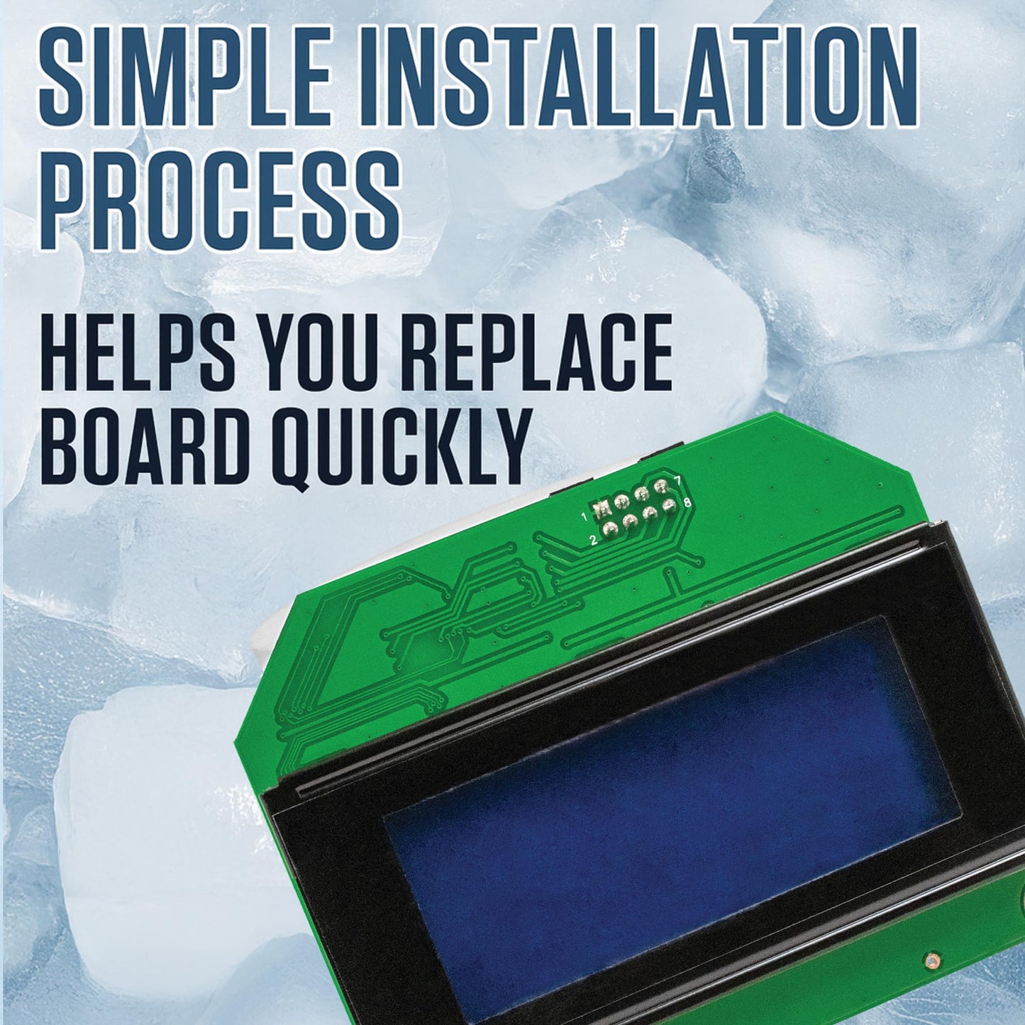 IMM Replacement for Manitowoc Control Board LCD Display 000006728 000007827 Without Housing