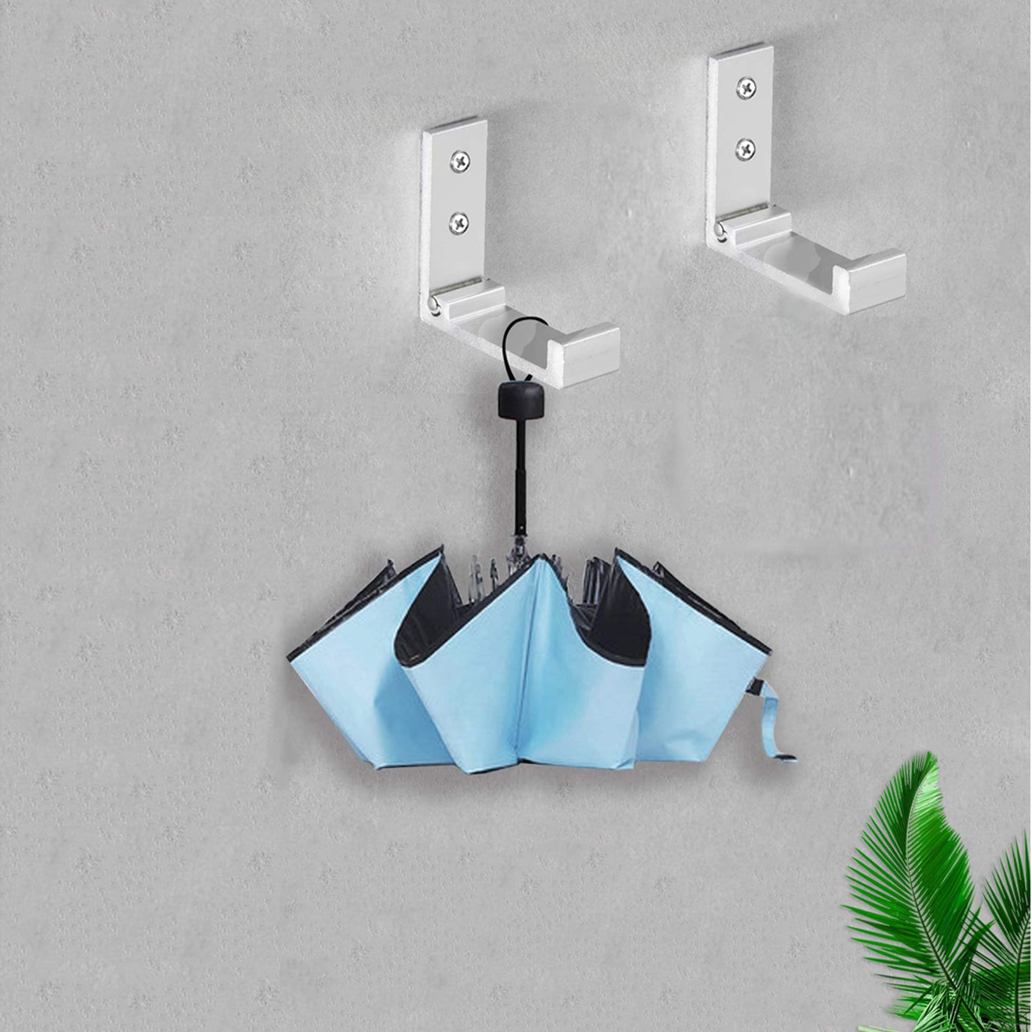 Folding Coat Hooks, 5Pcs Wall Hooks for Hanging Coat Towel Hooks Hardware Heavy Duty Aluminum Alloy Headphone Holder Hooks No Rust Wall Mounted with Screws for Hat, Bags, Fitness Equipment (Silvery)
