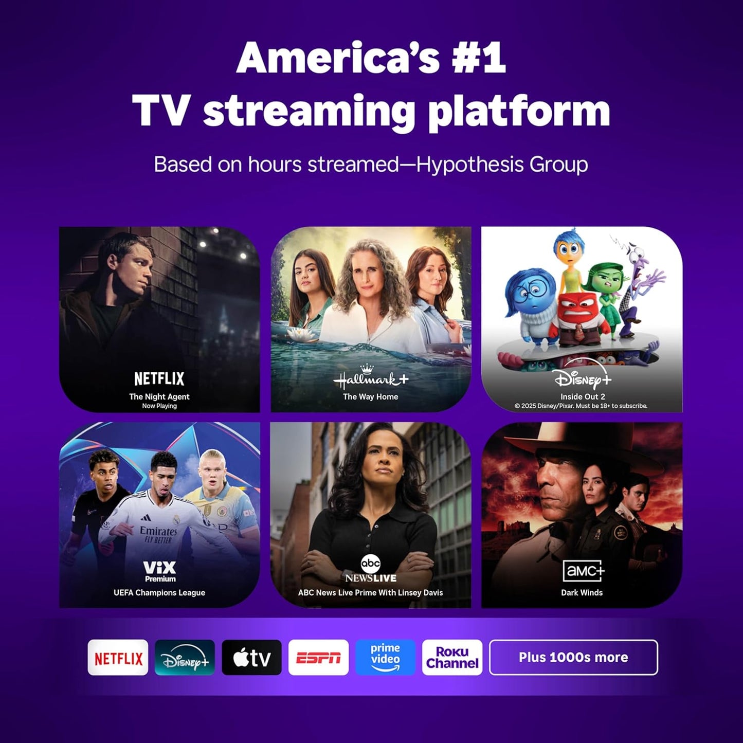 Roku Streaming Stick HD HD Streaming Device for TV with Voice Remote, Free & Live TV