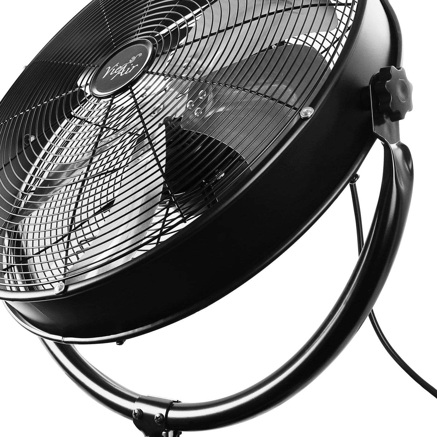 Vie Air 20" Industrial Heavy Duty Powerful and Quiet Metal High Velocity 360 Degree Tilting Pedistal Drum Fan
