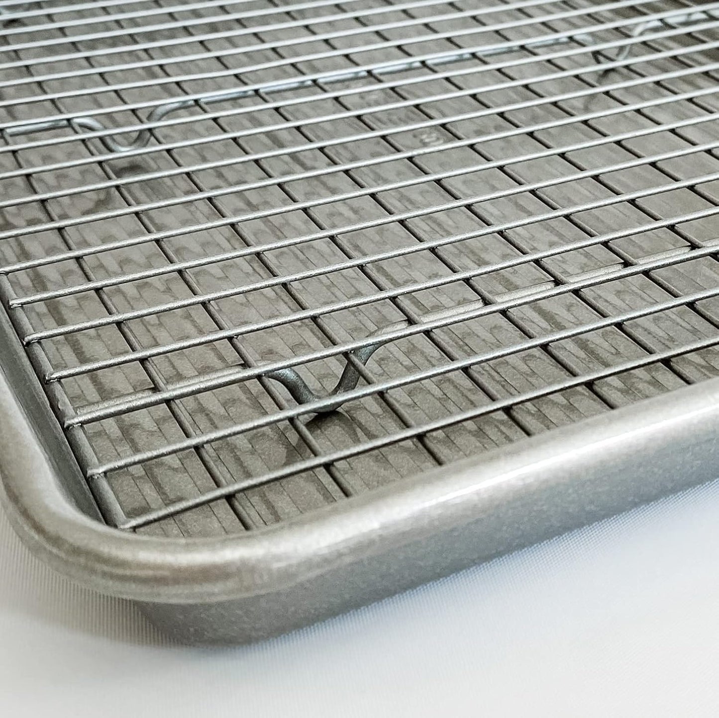 USA Pan Extra Large Baking Sheet and Nonstick Cooling Rack Set - Durable Metal Construction, XL Size