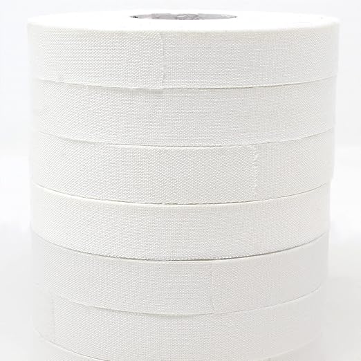 Bighorn Athletics Pro Series Jiu-Jitsu Finger Tape, 8-Rolls with Tin Holder, Enhanced Strength, Residue-Free (0.5-Inch, White)