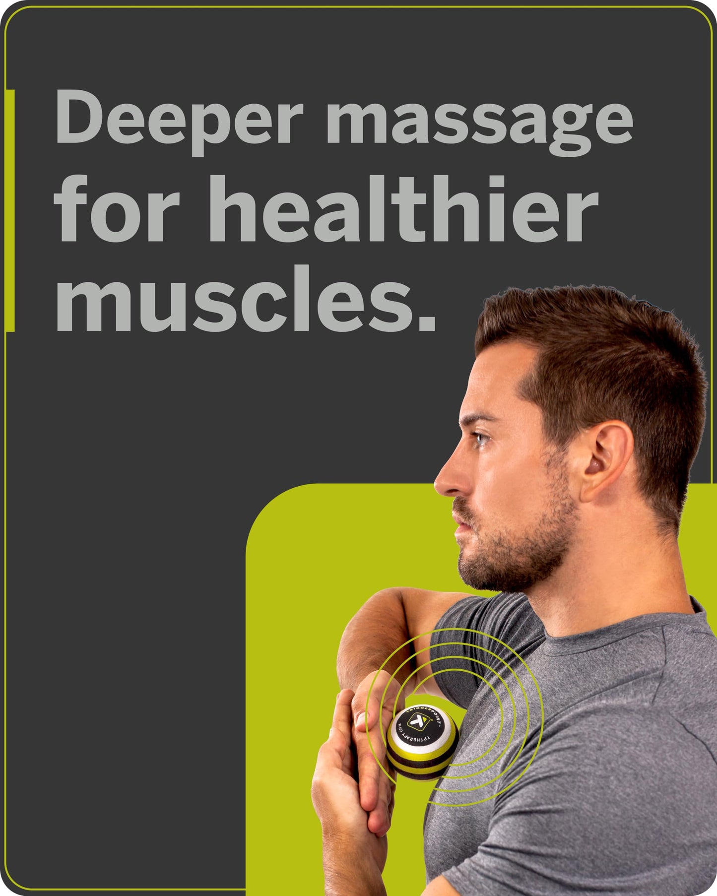 TRIGGERPOINT Foam Massage Ball - Deep Tissue Relief for Muscle and Joint Pain - Mimics Therapist's Hands - Targets Small Muscle Tightness - Lightweight & Easy to Clean