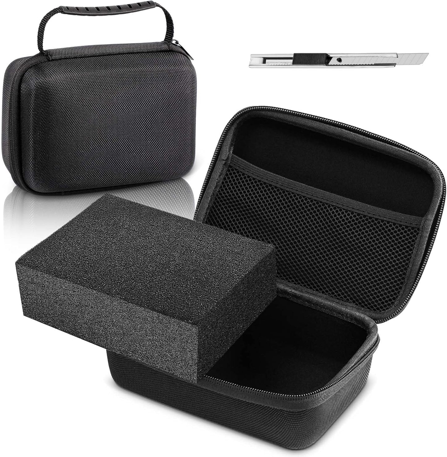 Relaxweex 12.6 8.27 3.5 Inch EVA Hard Case with Customizable Foam x x Protective EVA Carrying Case Shockproof Outdoor
