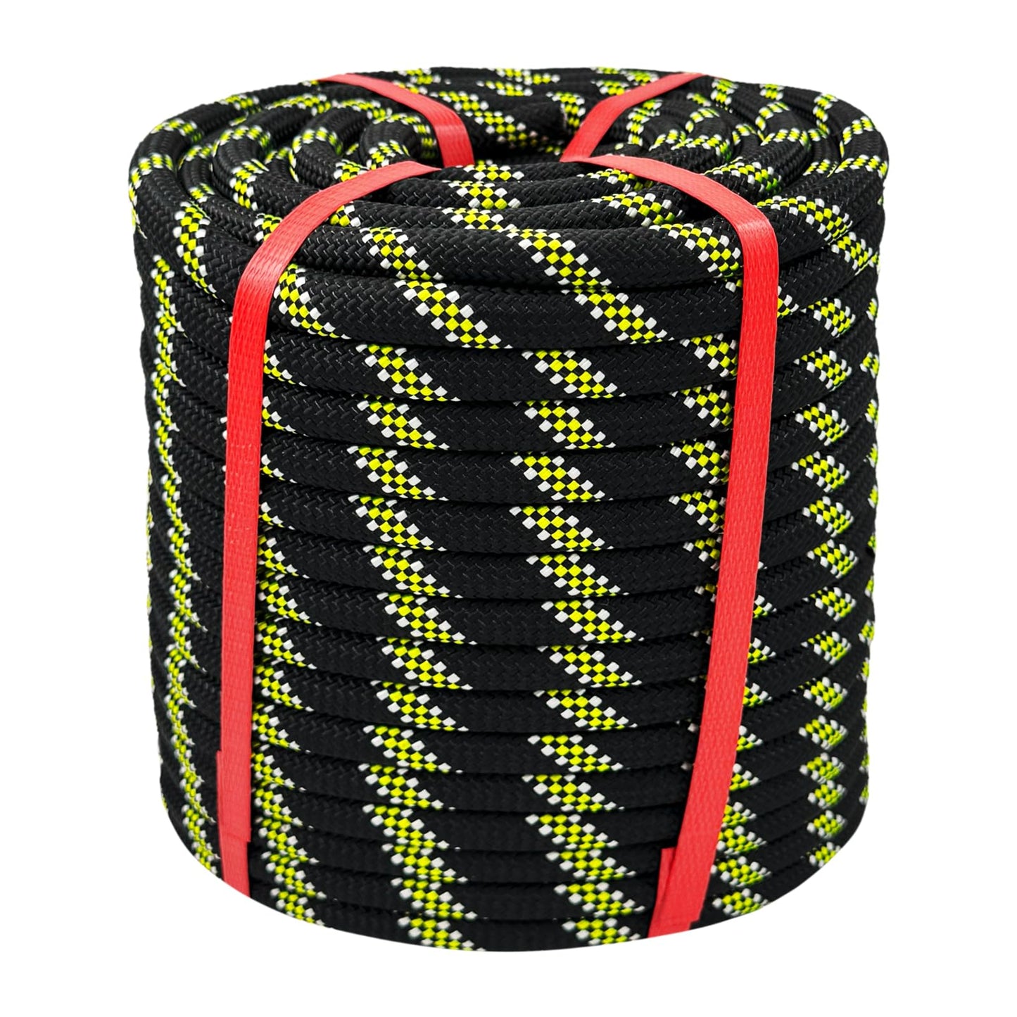 Arborist Rope -1/2 Inch x 150 Ft Black Tree Rope for Adults - for Outdoor Applications Construction Climbing Swing Sailing
