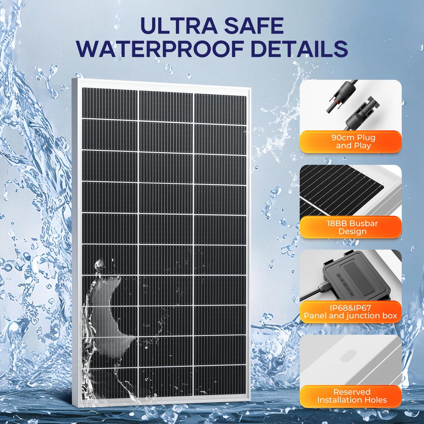 400 Watt Solar Panel Kit with High Efficiency Monocrystalline 200 Watt 2pcs Rv Solar Panels and 30a MPPT Charge Controller for 12 Volt System Battery and Inverter (400w kit)