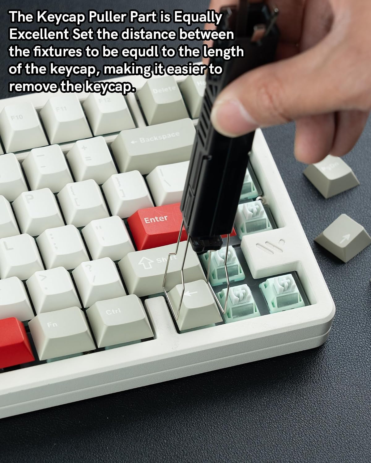 Keymatic 2-in-1 4-Claw Switch Puller and Keycap Puller for Mechanical Keyboard, Key Switch with Grip, One-Press Eject
