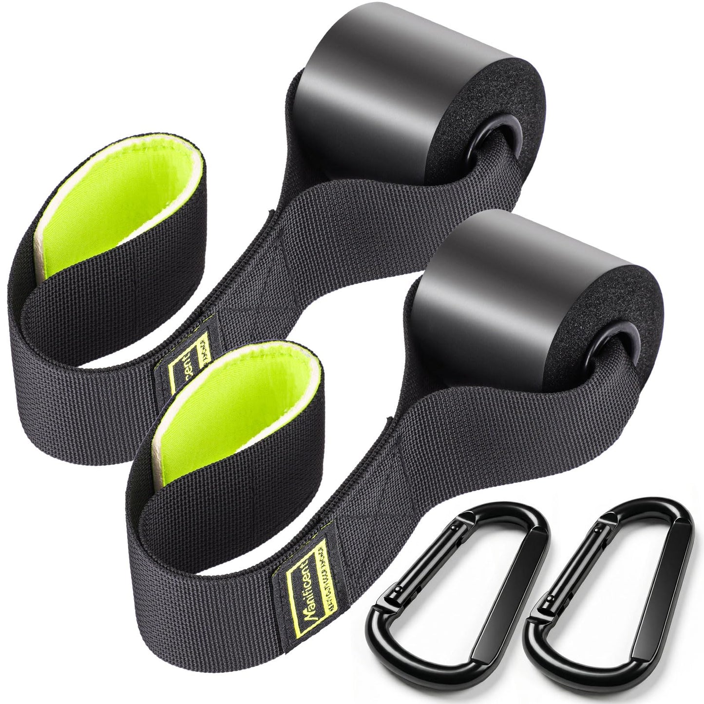 Manificent Door Anchor for Resistance Bands, Heavy Duty Padded Door Anchor System Door Hook, Must-Have Workout Exercise Bands Attachment Compatible for Loop Bands, Resistance Tube