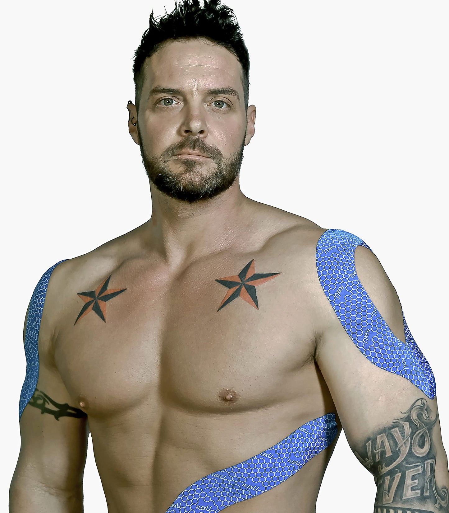 FlexU Kinesiology Tape Bulk Pack Continuous Blue
