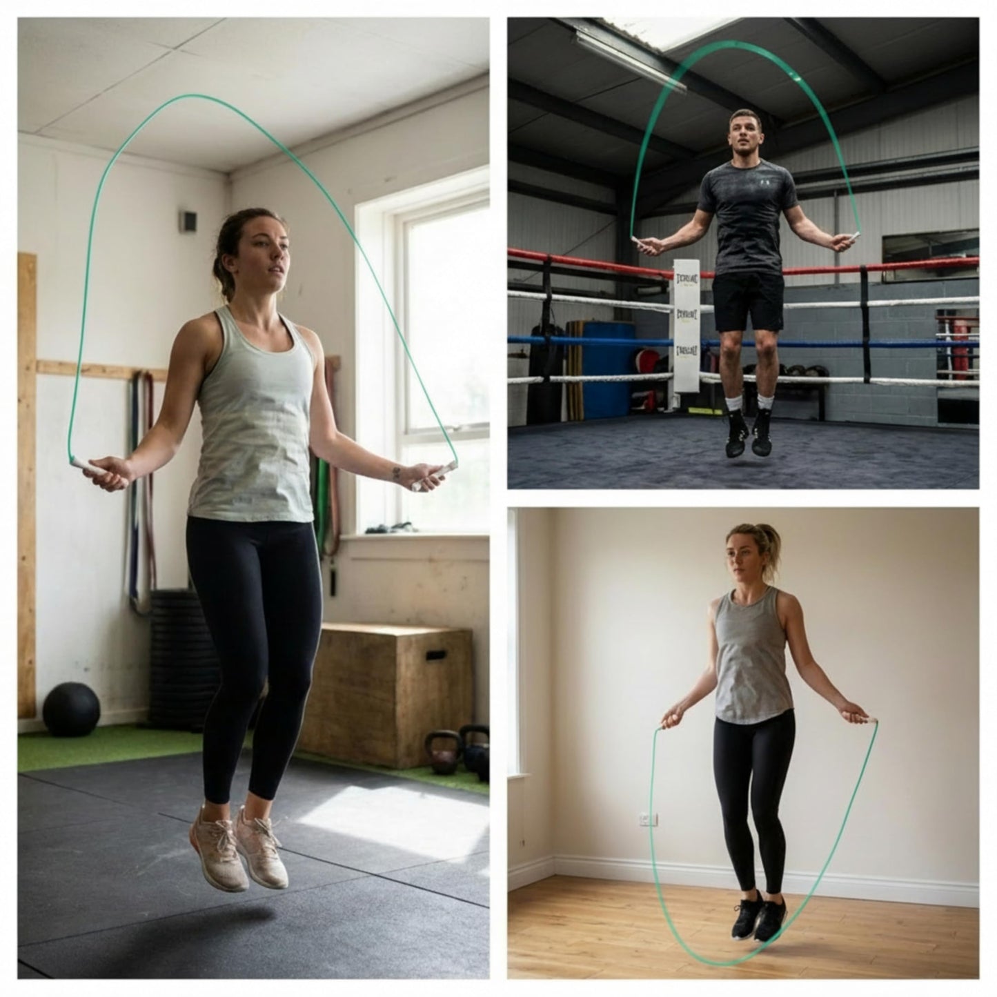 Elevate Rope Professional Speed Rope - 3m Adjustable Skipping rope, 5mm PVC with Nylon Core for Cardio, Double Unders & Crossfit - Durable Jump Rope Used for Indoor/Outdoor Training. (Turquoise)