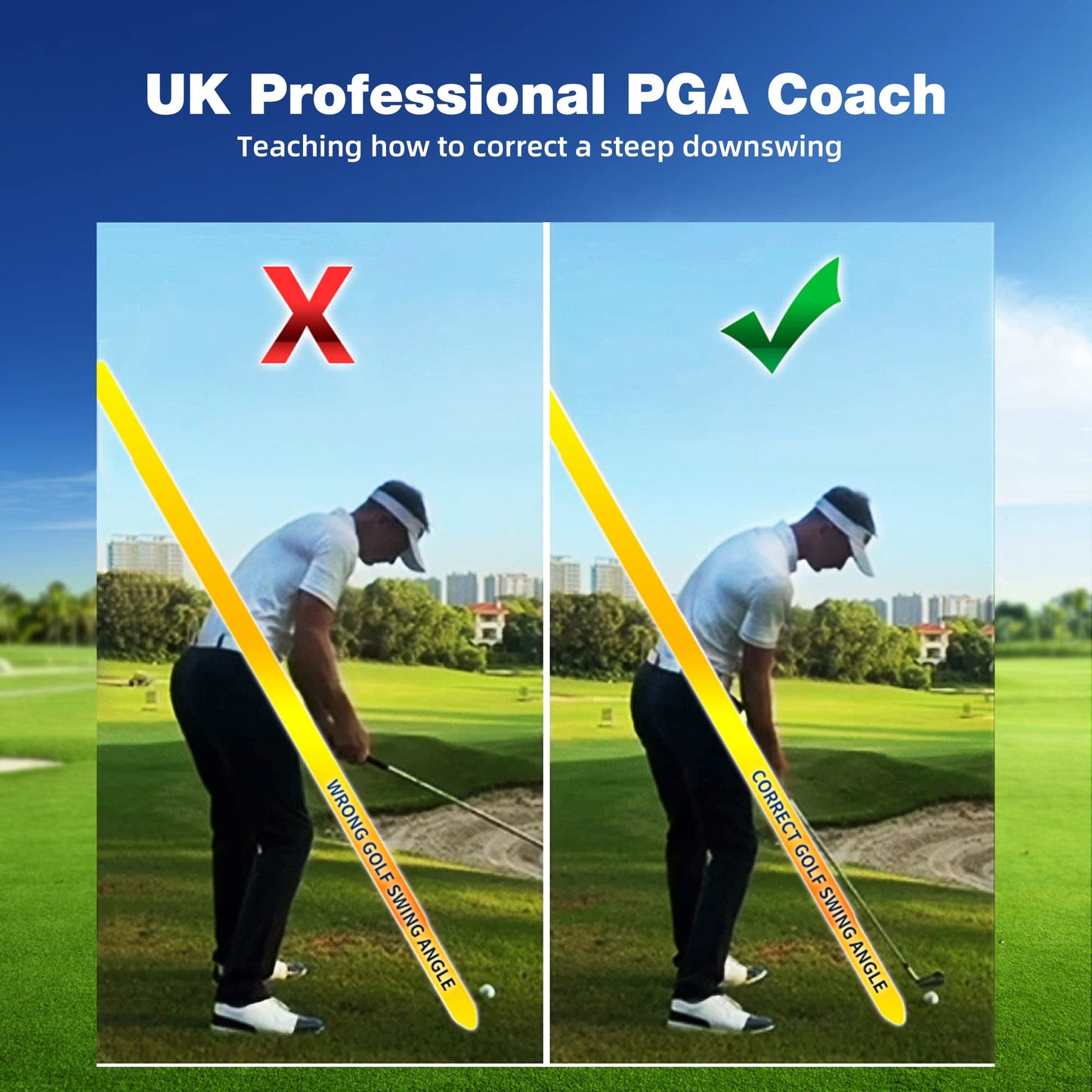 Asyxstar Golf Swing Trainer Aid - Golf Swing Training Aid,Golf Posture Correction Improving Gesture Golf Training Equipment, Golf Spinner Swing pro Plus Golf Trainer