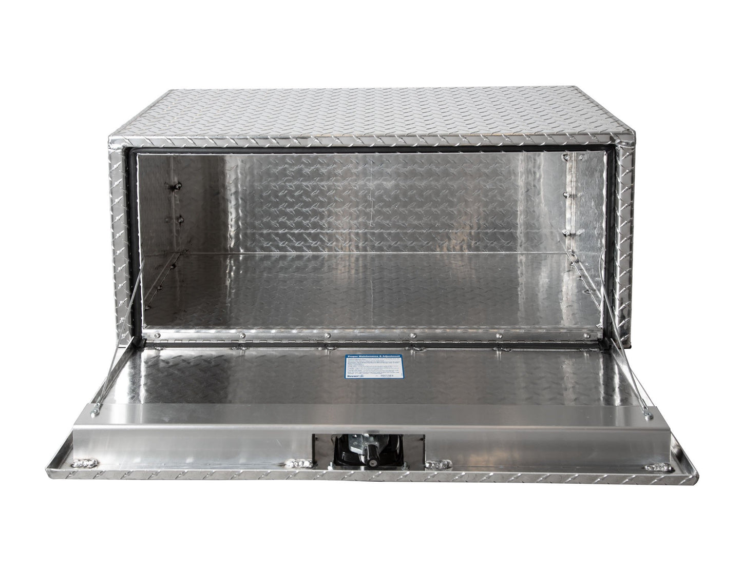 Buyers Products 1705118 Diamond Tread Aluminum Underbody Truck Tool Box, 20 x 20 x 36, Made in USA, .100 in. Thick, Corrosion Resistant, Locking Compression Latch, Secure Storage for Work Trucks