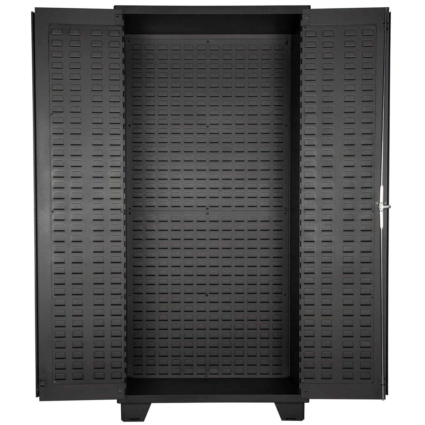 Jamco Tool Storage Cabinets with Bin Mounts, Model DZ, Includes 132 Bins, 36-Inch W x 24-Inch D x 78-Inch H, Red Bins
