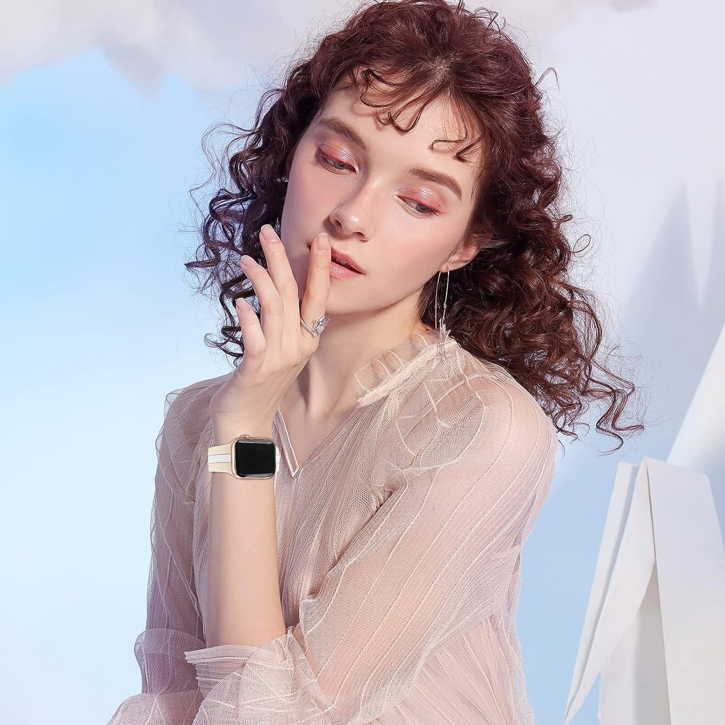 38mm 40mm 41mm 42mm 44mm 45mm 49mm 11/10/9/8/7/6/5/4/3/2/1/se/Ultra Designer Sport Band Compatible with Apple Watch