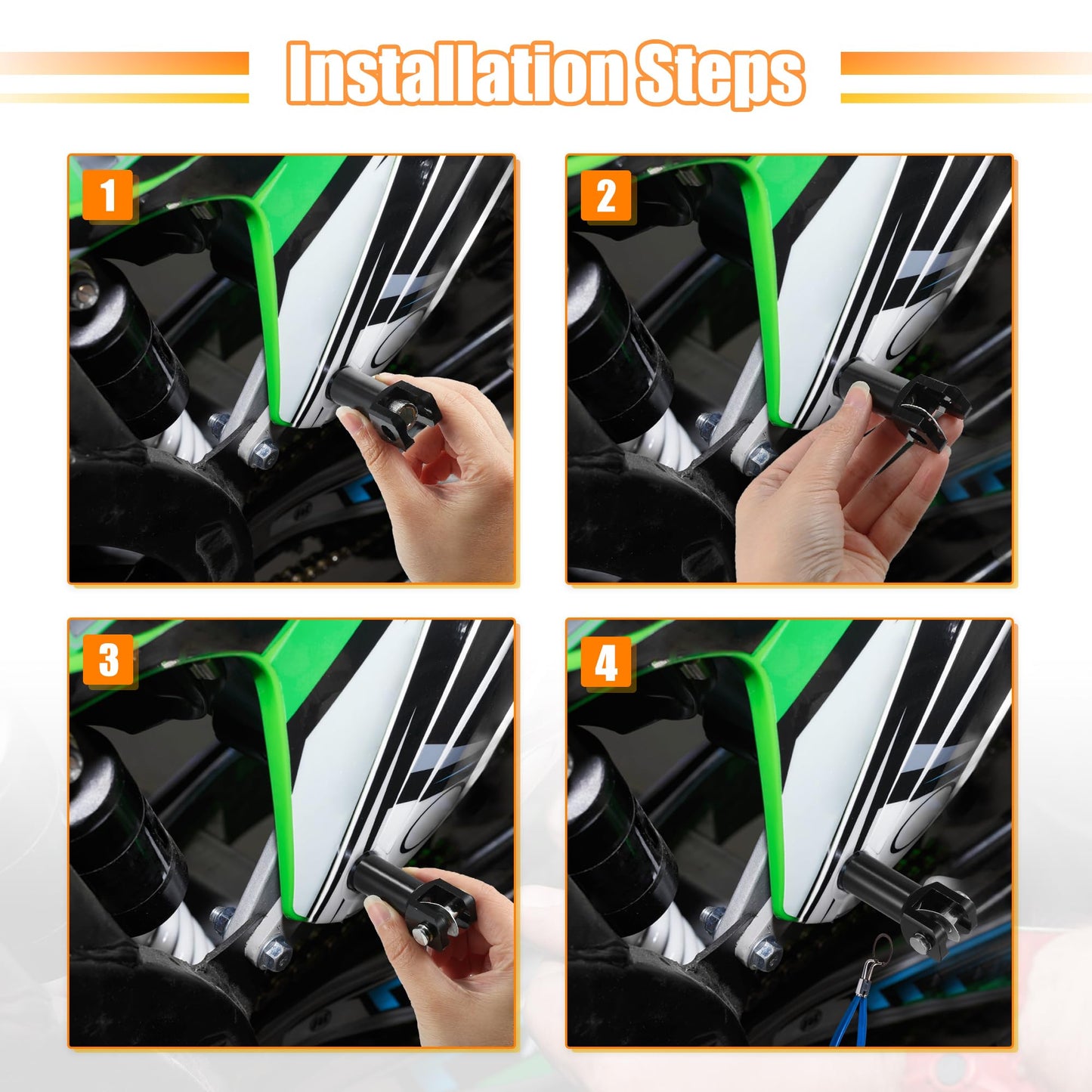 X AUTOHAUX Passenger Foot Peg Supports Mounts Clevis Kit Left and Right Motorcycle Footpeg for Harley Davidson Softail 2000-2006 Footrest Mounting Clevis Hardware Kit Black