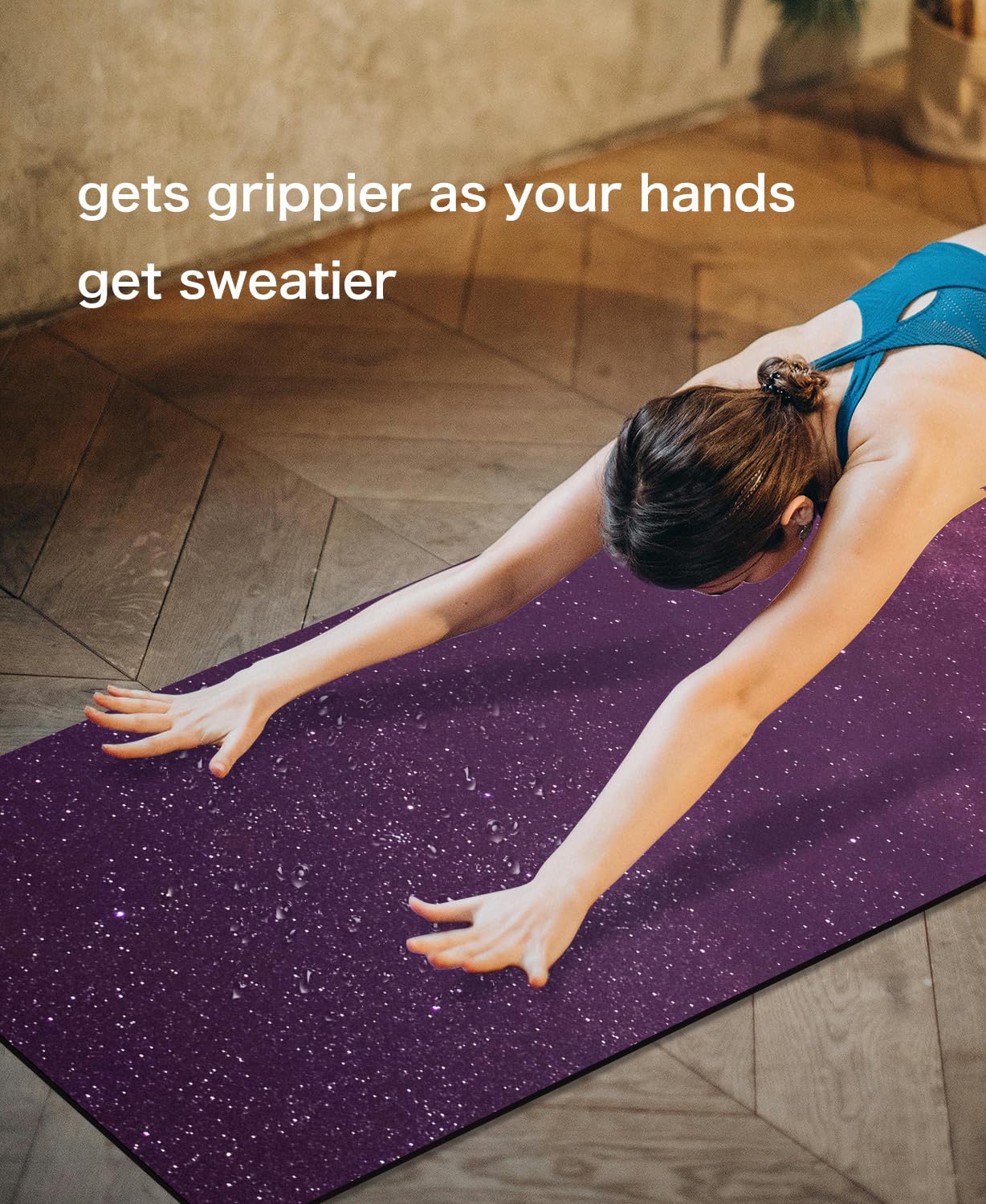 Knsbk Non Slip Yoga Mat TPE Workout Mat for Men Women, Thick Workout Mat with Carrying Strap, Fitness Mats for Exercise, Yoga, Fitness, Pilates, Floor Workouts (72" x 24" x 6mm)