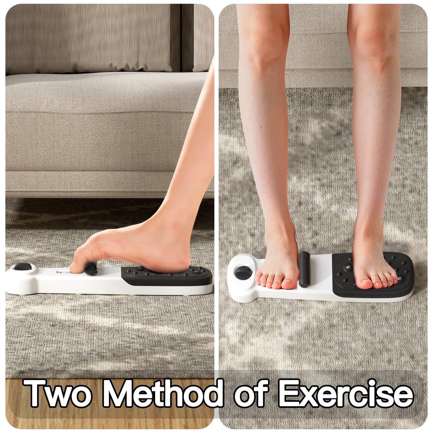 Lerpio Foot Arch Trainer with Adjustable Resistance, Plantar Fasciitis Relief & Arch Support Strength, for Flat Feet, Foot Arch Exercise for Adults & Seniors (White)